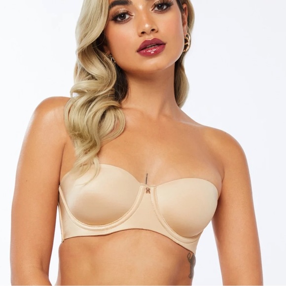 Savage X Fenty Honey Nude Core Microfiber Strapless Bra - Picture 6 of 11
